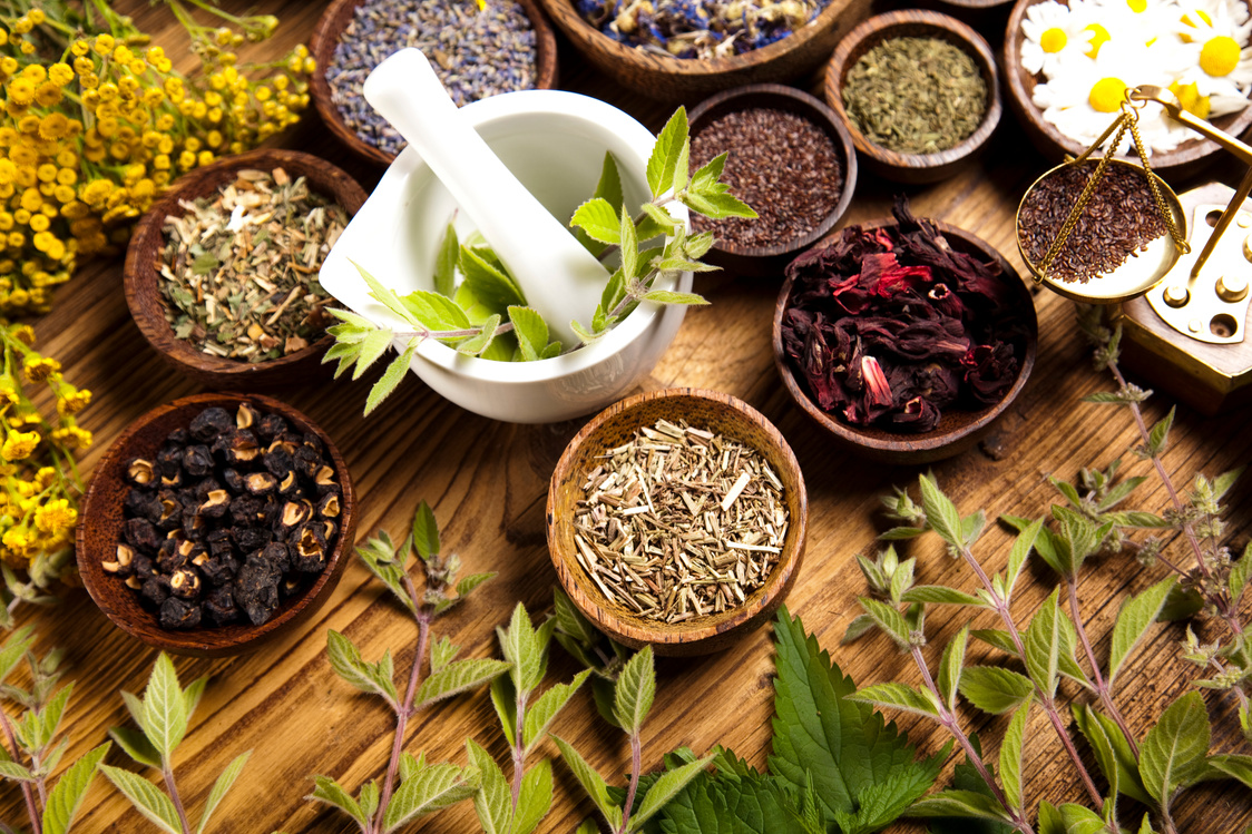 Fresh medicinal herbs